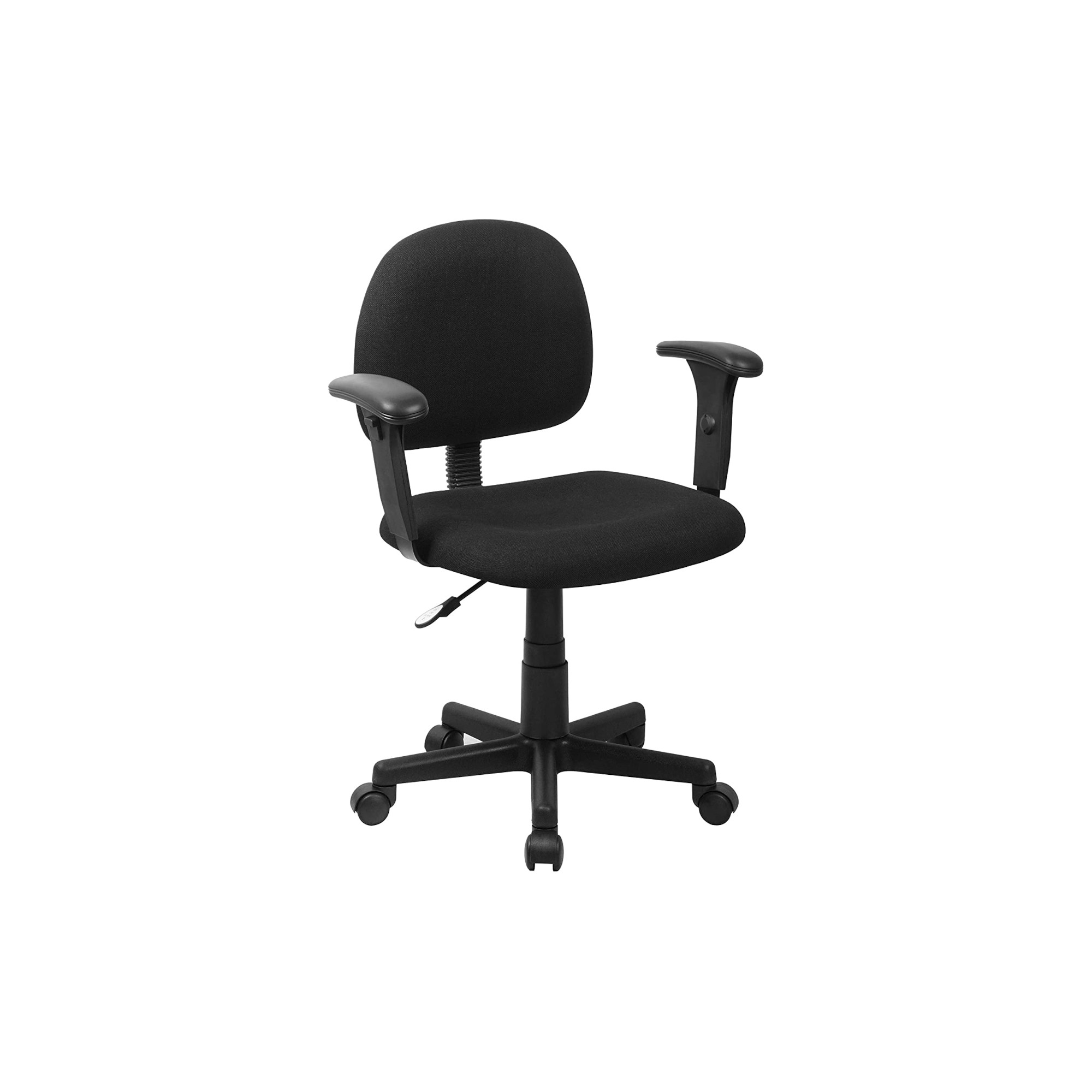 Black armless bankers chair